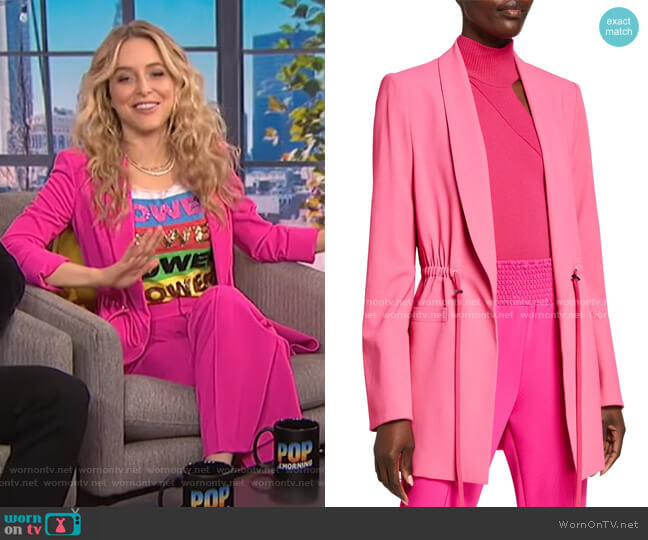 Alice + Olivia Kylie Drawstring Blazer