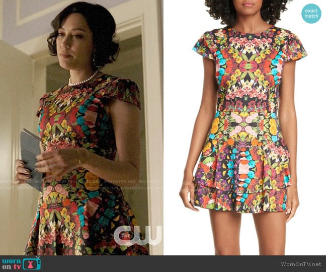 Alice + Olivia Ainsley Dress worn by Hermosa Lodge (Mishel Prada) on Riverdale