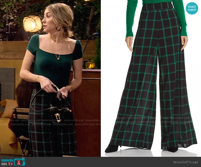 Alice + Olivia Athena Trousers worn by Ava Germaine (Chelsea Kane) on The Expanding Universe of Ashley Garcia