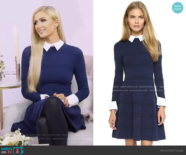 Alice + Olivia Textured Collared Dress