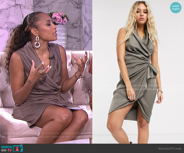 All Saints Cancity Dress worn by Amanda Seales on The Real