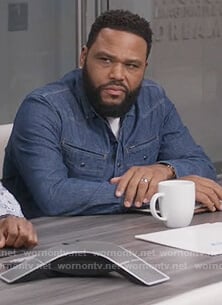Andre’s denim shirt on Black-ish