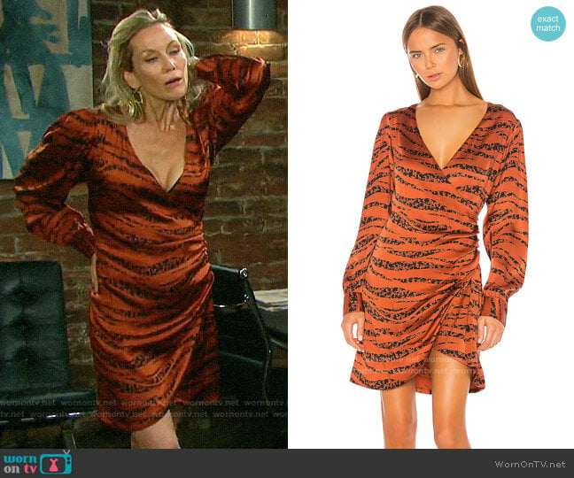 Anine Bing Penelope Dress worn by Kristen DiMera (Stacy Haiduk) on Days of our Lives