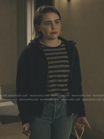 Annie’s blue stripe tee on Good Girls