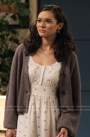 Ashley’s grey cardigan on The Expanding Universe of Ashley Garcia