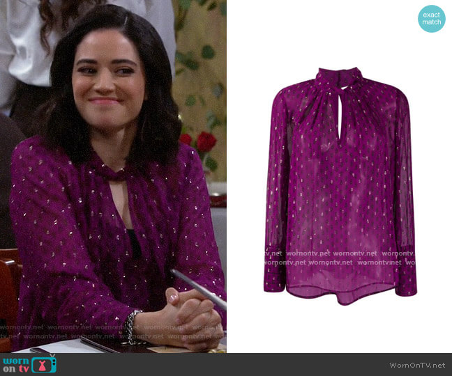 ba&sh Paisley print long-sleeve blouse