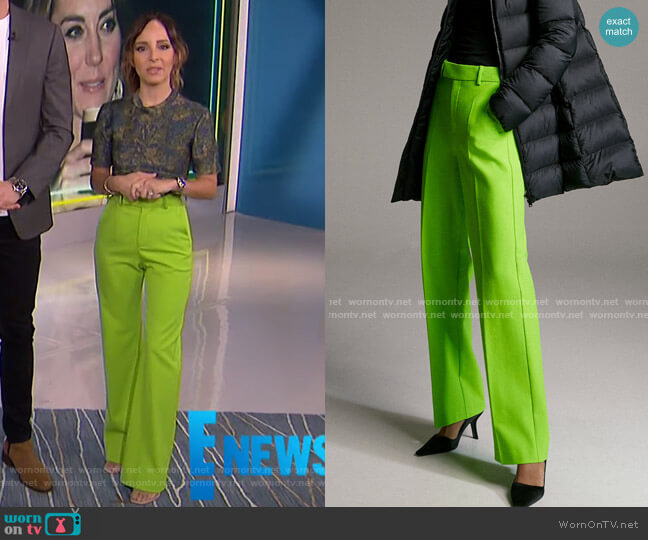 Babaton Agency Pant worn by Lilliana Vazquez on E! News