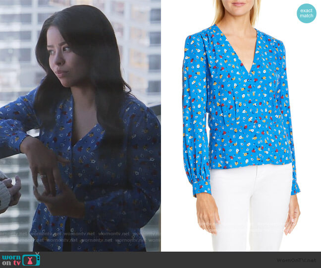 Ba&sh Lali Top worn by Mariana Foster (Cierra Ramirez) on Good Trouble