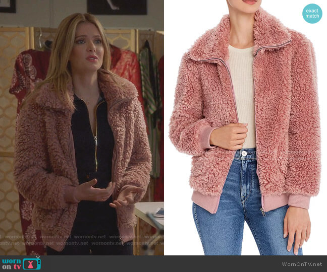 BB Dakota Teddy Or Not Faux-Fur Jacket worn by Sutton (Meghann Fahy) on The Bold Type