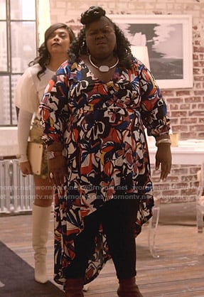 Becky’s floral wrap dress on Empire