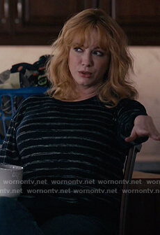 Beth’s navy stripe sweater on Good Girls
