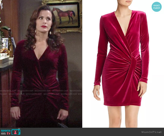 Black Halo Lara Velvet Mini Dress worn by Chelsea Lawson (Melissa Claire Egan) on The Young and the Restless