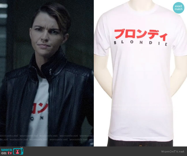 Blondie Mens Japan Tour T-shirt worn by Kate Kane (Ruby Rose) on Batwoman