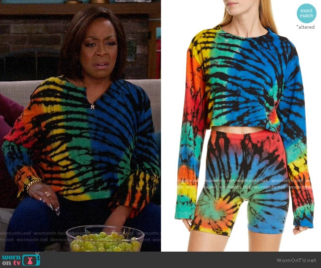 Cotton Citizen Tokyo Top in Black Prism worn by Tina Butler (Tichina Arnold) on The Neighborhood