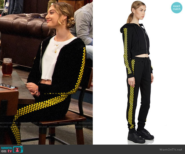 Danielle Guizio Godspeed Tracksuit worn by Brooke Bishop (Bella Podaras) on The Expanding Universe of Ashley Garcia