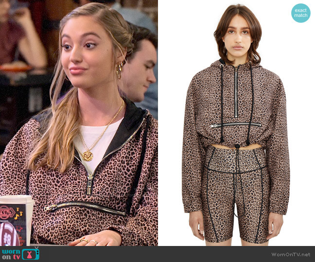Danielle Guizio Zip Pocket Hoodie worn by Brooke Bishop (Bella Podaras) on The Expanding Universe of Ashley Garcia