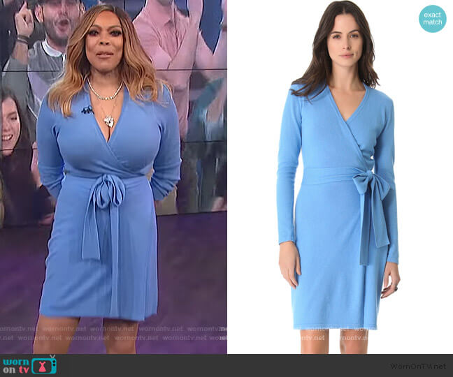 Diane von Furstenberg Linda Wrap Dress worn by Wendy Williams on The Wendy Williams Show
