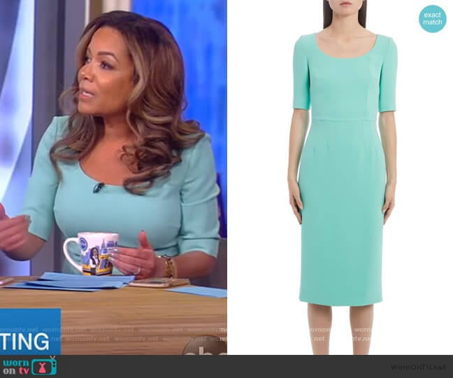 Dolce & Gabbana Cady Sheath Dress worn by Sunny Hostin on The View