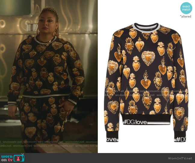 Dolce & Gabbana Sacred Heart Print Sweatshirt