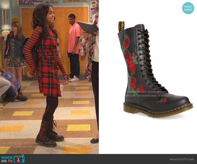 Dr. Martens Vonda Lace-Up Boot worn by Nia Baxter (Navia Robinson) on Ravens Home