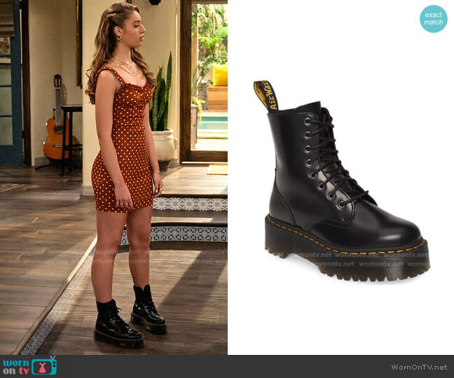 Dr Martens Jadon Boots worn by Brooke Bishop (Bella Podaras) on The Expanding Universe of Ashley Garcia