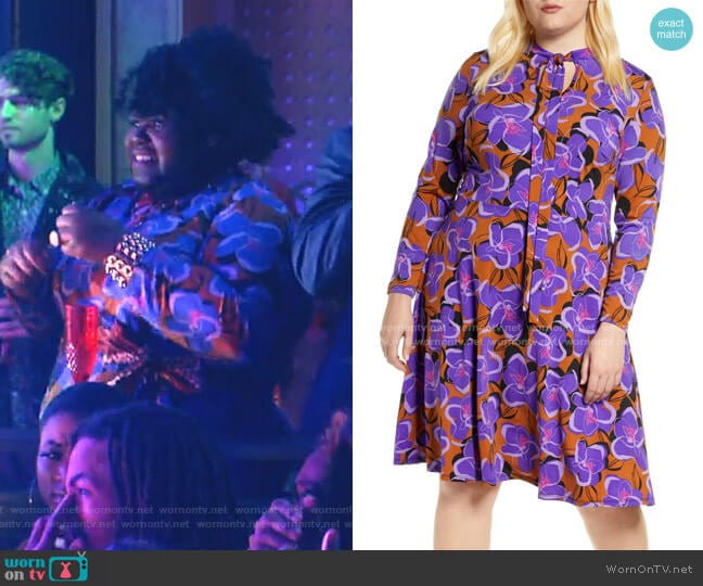 Eloquii Tie Neck Long Sleeve Dress worn by Becky (Gabourey Sidibe) on Empire