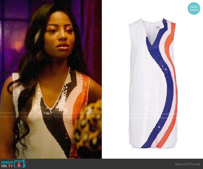 Emilio Pucci Sequined silk-chiffon mini dress worn by Alexandra Cabot (Camille Hyde) on Katy Keene