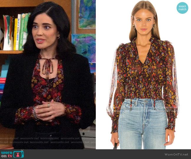 Free People Twyla Floral Top