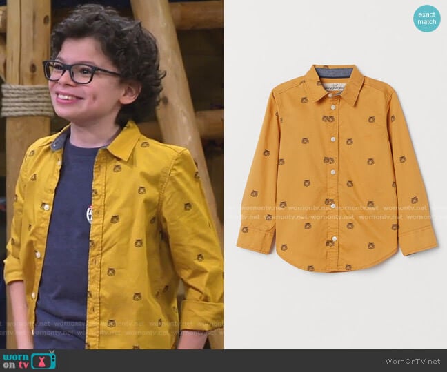 H&M Cotton Shirt worn by Matteo Silva (Raphael Alejandro) on Bunkd