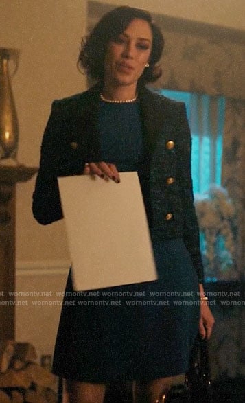 Hermosa’s blue tweed jacket on Riverdale