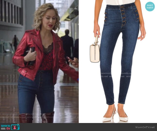 J Brand Natasha Sky High Skinny worn by Jacqueline (Melora Hardin) on The Bold Type