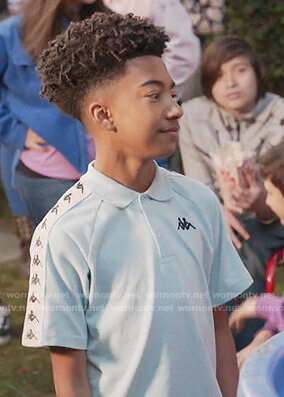 Jack’s blue Kappa polo on Black-ish