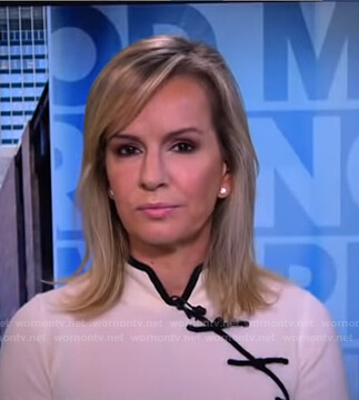 Dr. Jennifer Ashton’s white contrast trim top on Good Morning America