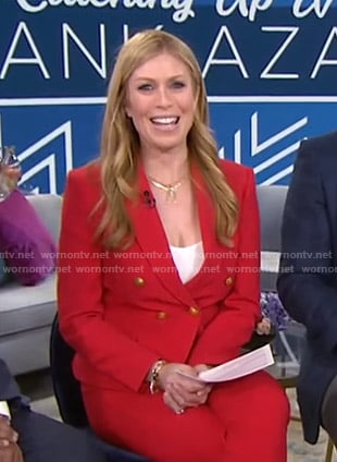 Jill’s red double breasted blazer on Today