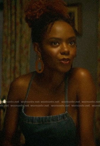 Josie’s denim jumpsuit on Katy Keene