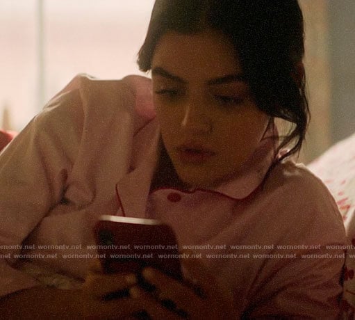 Katy’s pink pajama set on Katy Keene