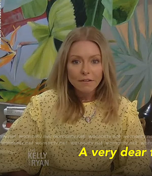 Kelly’s yellow floral dress on Live with Kelly and Ryan