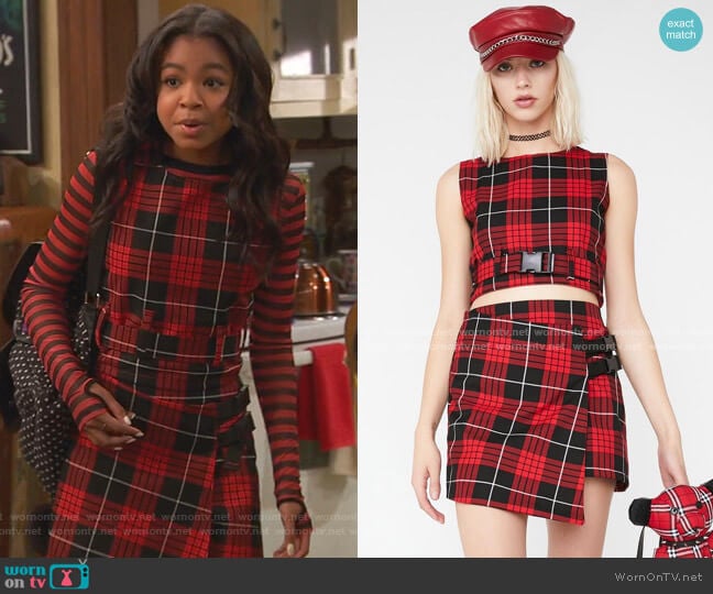 Love Too True Courtney Clip It Tank worn by Nia Baxter (Navia Robinson) on Ravens Home