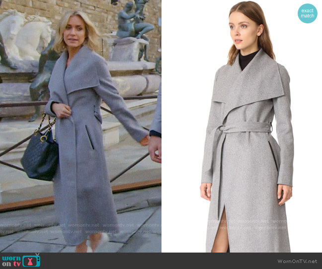 Mackage Mai Coat in Light Grey worn by Kristin Cavallari on Very Cavallari