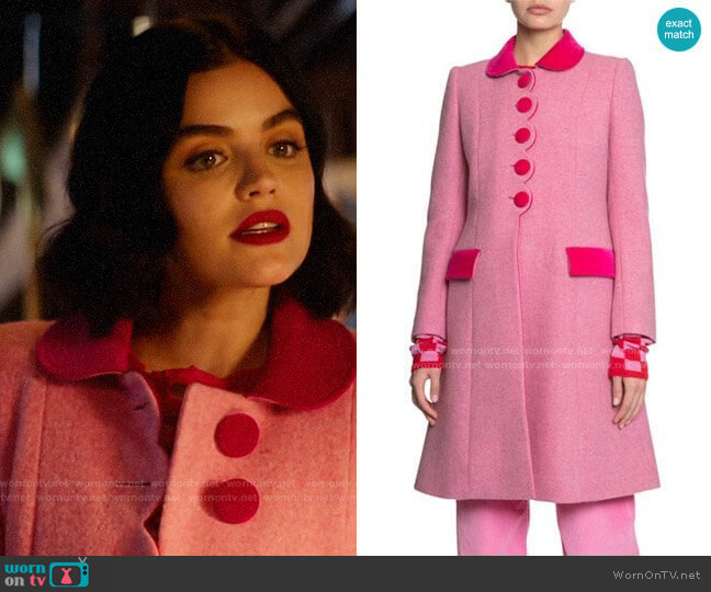 Marc Jacobs The Sunday Best Coat worn by Katy Keene (Lucy Hale) on Katy Keene