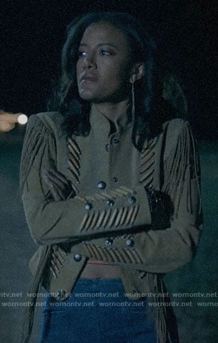 Maria’s suede fringed jacket on Roswell New Mexico