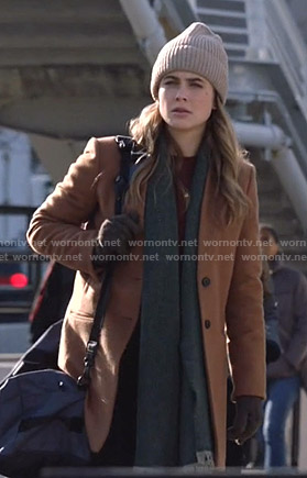 Michaela’s brown wool coat on Manifest