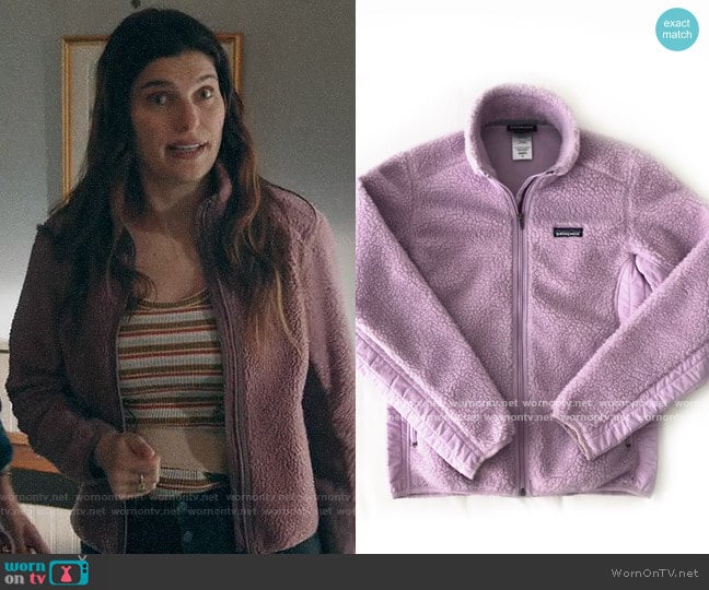 Patagonia Fleece Jacket worn by Rio (Lake Bell) on Bless This Mess