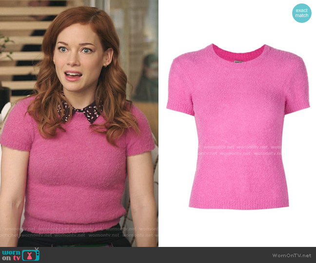 Rachel Comey Short Sleeved Sweatshirt worn by Zoey Clarke (Jane Levy) on Zoeys Extraordinary Playlist