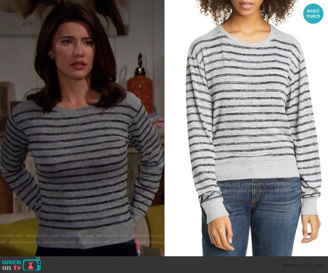 Rag & Bone Avryl Sweater worn by Steffy Forrester (Jacqueline MacInnes Wood) on The Bold and the Beautiful