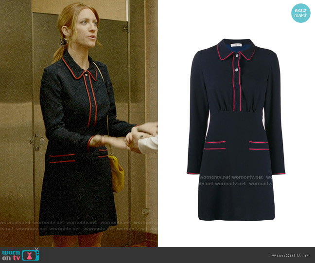 Sandro Two Tone Shirt Dress worn by Julia Bechley (Brittany Snow) on Almost Family