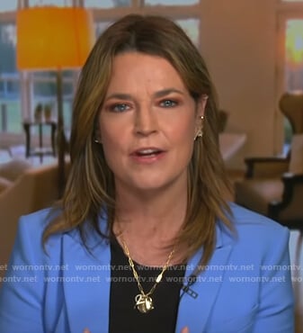 Savannah’s blue blazer on Today