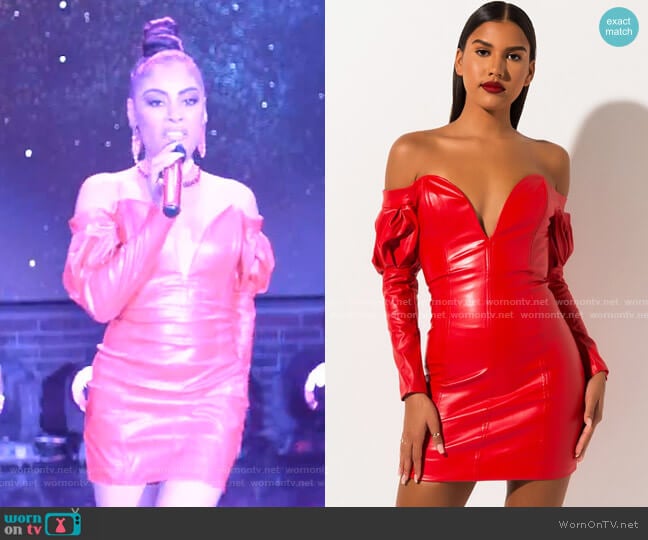 Akira Label Rather Be There Off The Shoulder Midi Dress worn by Treasure (Katlynn Simone) on Empire