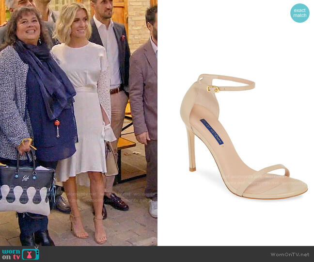 Stuart Weitzman Nudistsong Ankle Strap Sandal worn by Kristin Cavallari on Very Cavallari