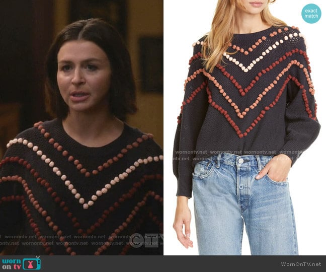 The Great The Bobble Sweater worn by Amelia Shepherd (Caterina Scorsone) on Greys Anatomy